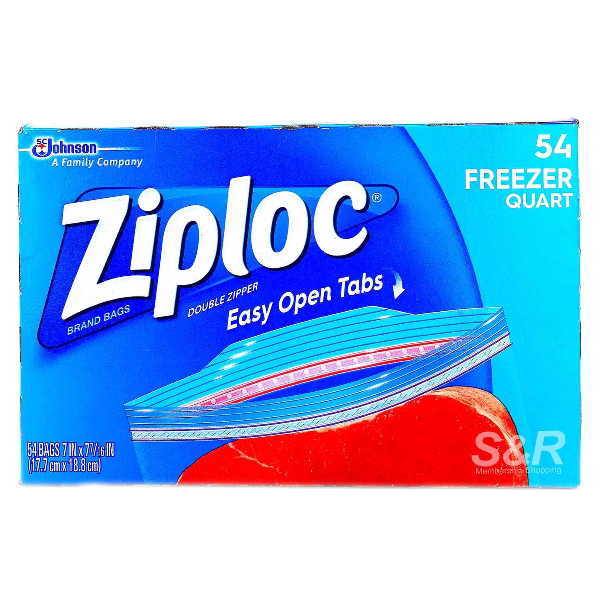 Ziploc Quart Freezer Bags 54pcs